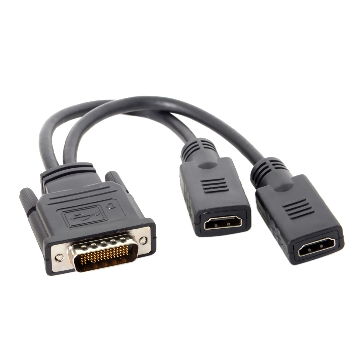  Yiwentec DMS 59 Pin Male to HDMI Female Dual Monitor Extension Cable Adapter for LHF Graphics Card (DMS 59 pin Dual hdmi)  D0508