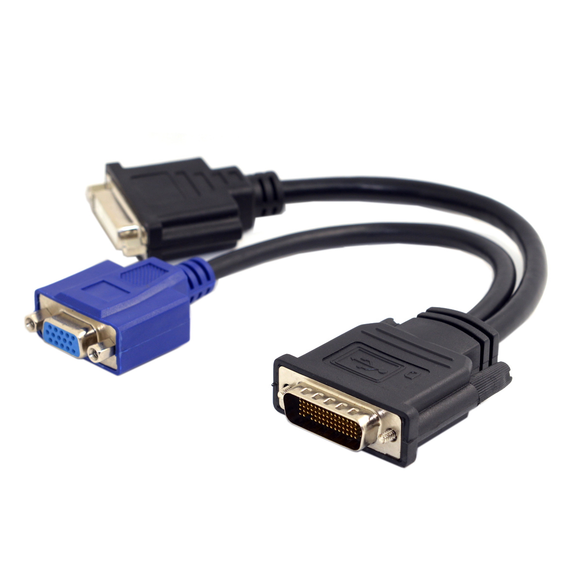 Cable Adaptador de extensión de Monitor Dual Hembra de 59 Pines a DVI 24+5 para Tarjeta gráfica LHF DMS 59 Pines Dual DVI DMS to 2 dvi YIWENTEC DMS 