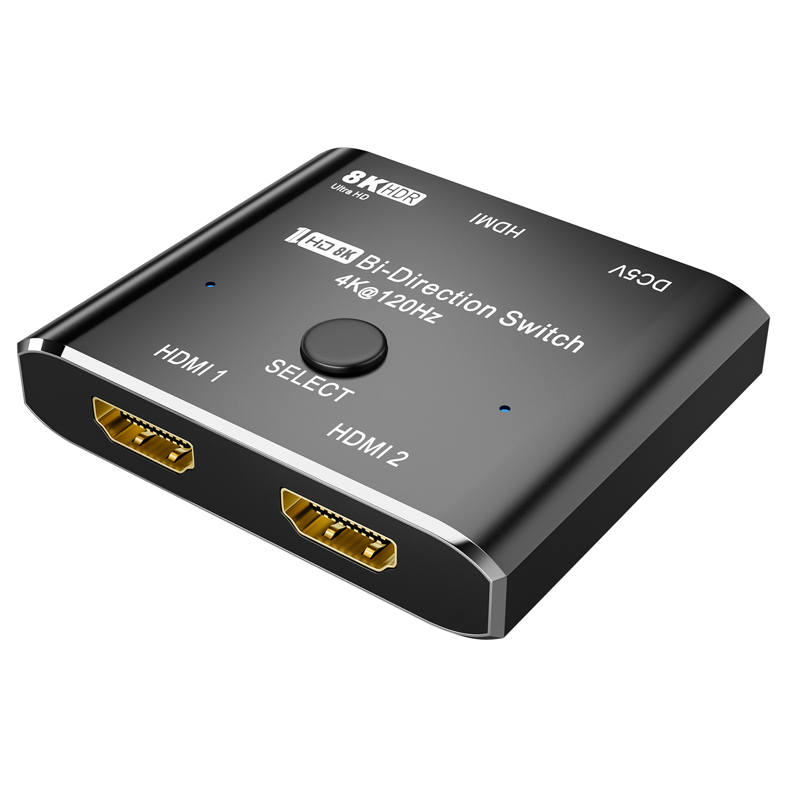 YIWENTEC HDMI 2.1 Ultra 8K HD Bi-Directional Switch 8K@60Hz 4K@120Hz HDR 1in 2out 2in 1out High Speed 48Gbps Splitter(Singal Display) Converter Compatible with Xbox X PS5 Aluminum Shell  E0101 