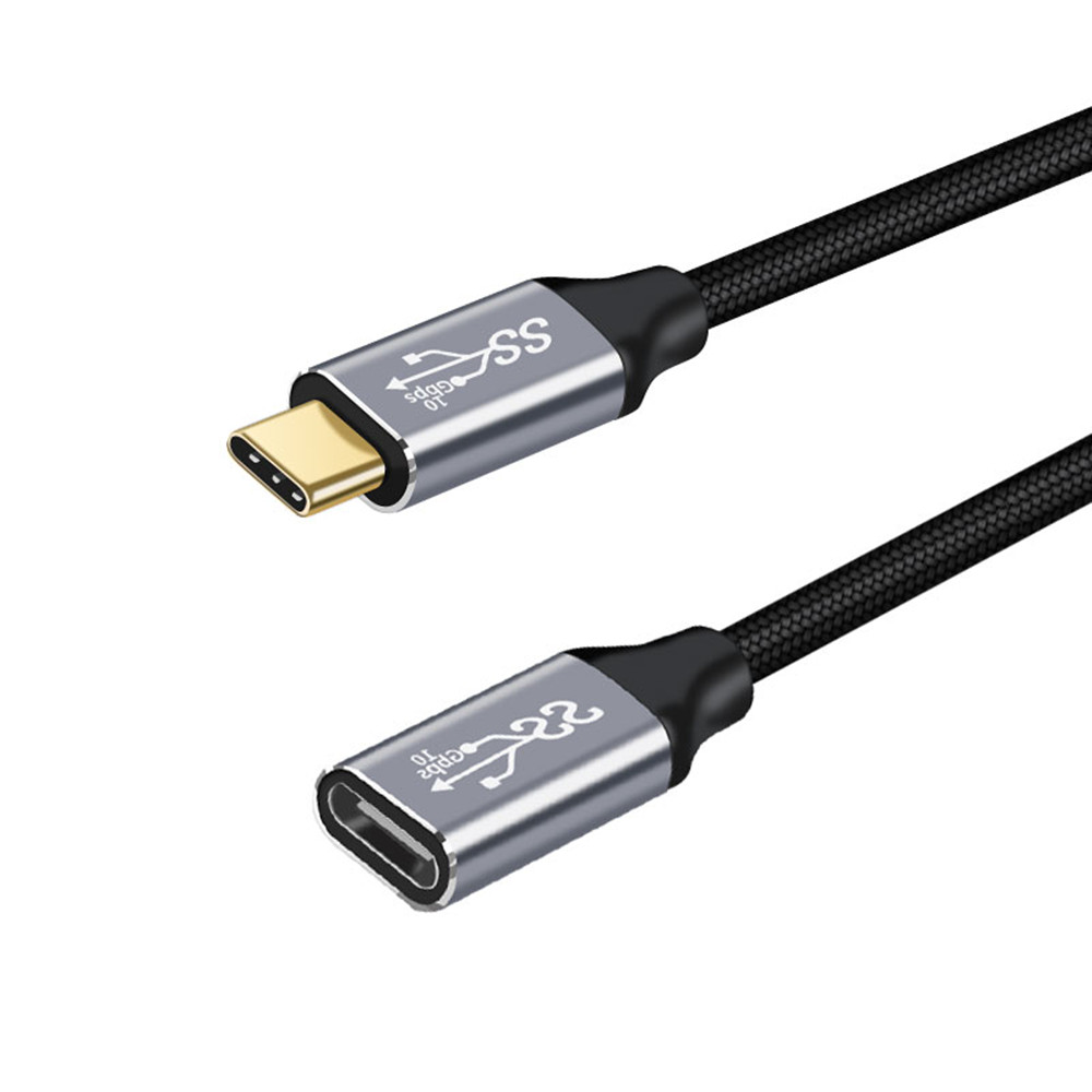 YIWNETEC  USB C to USB C   male   female  directly  Cable , USB C Data Cable USB 3.2 Gen 2 10Gbps Data Transfer USB C 100W Cable, 4K 60Hz USB C Display Cable   D0107 male   female  directly  cable 