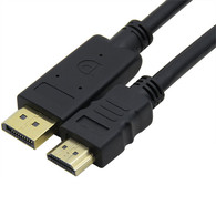 YIWENTEC DisplayPort Cable TO HDMI For HDTV PC Graphics Cards Laptop Projector 2M A0207