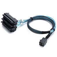 YIWENTEC SFF-8643 Internal Mini SAS HD to (4) 29pin SFF-8482 connectors 12GB/S Cable (H0204)