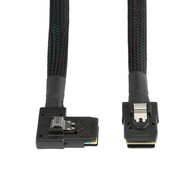 Sff-8087 YIWENTEC Mini SAS 36Pin to Mini SAS 36Pin 8087 to 8087 Right 90 Degree 0.8m HDD Data Cable